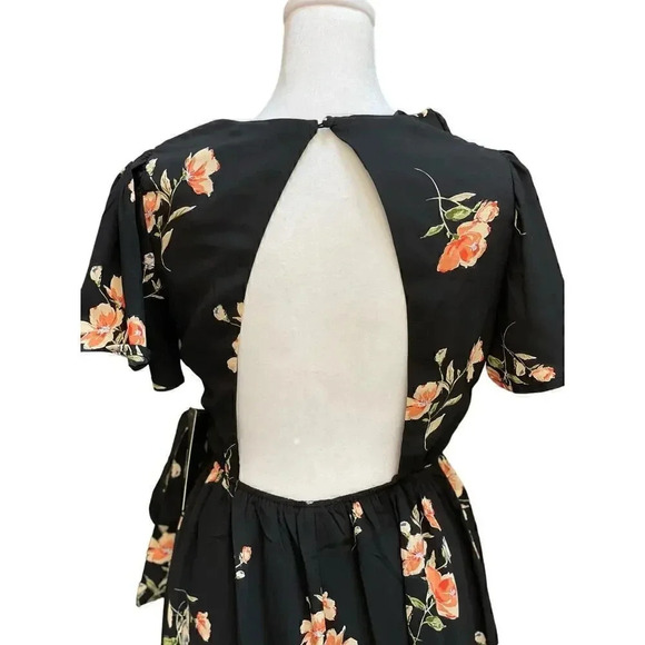 NWT Lulus open back high low floral dress - Picture 2 of 4